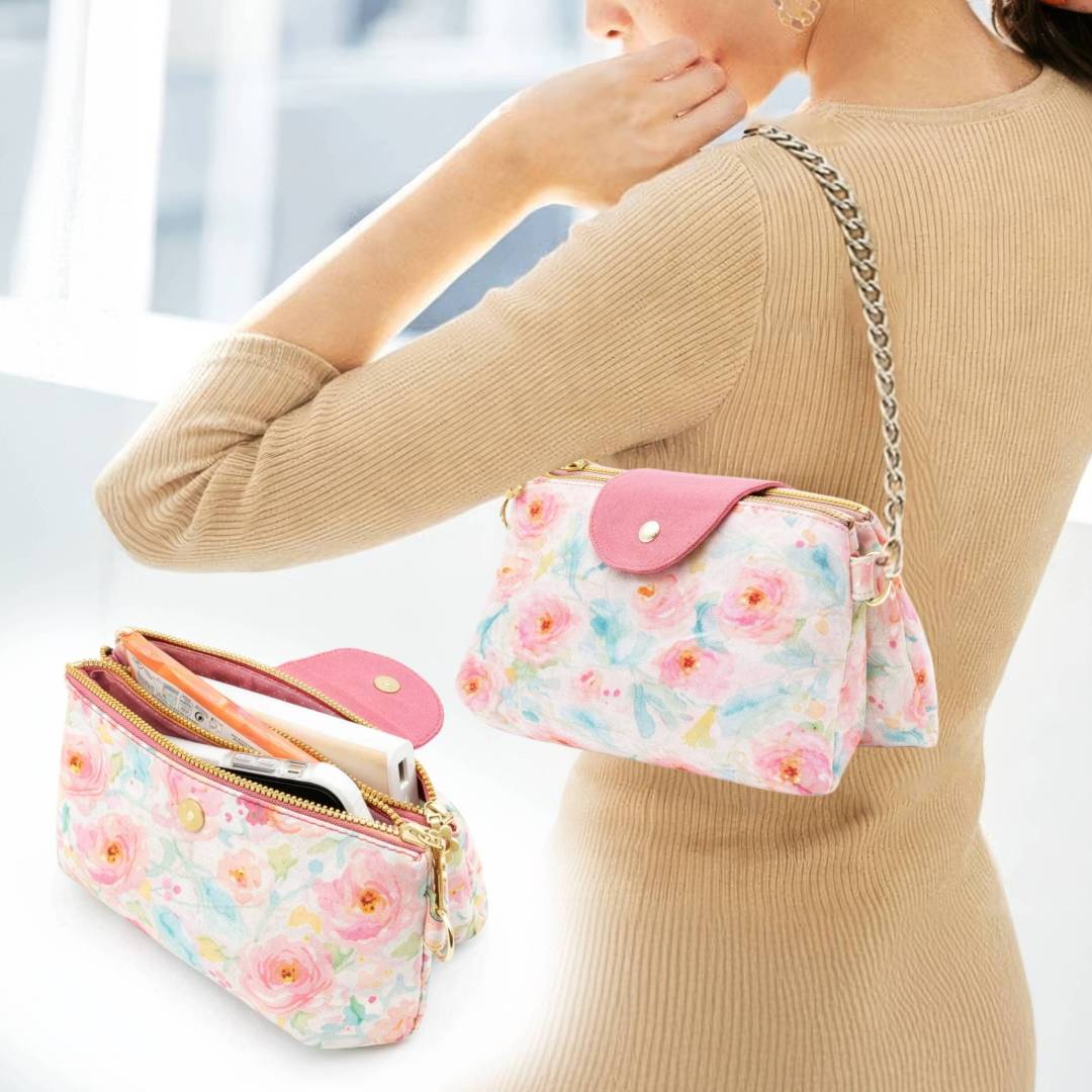 艾莉肩背斜背三層包